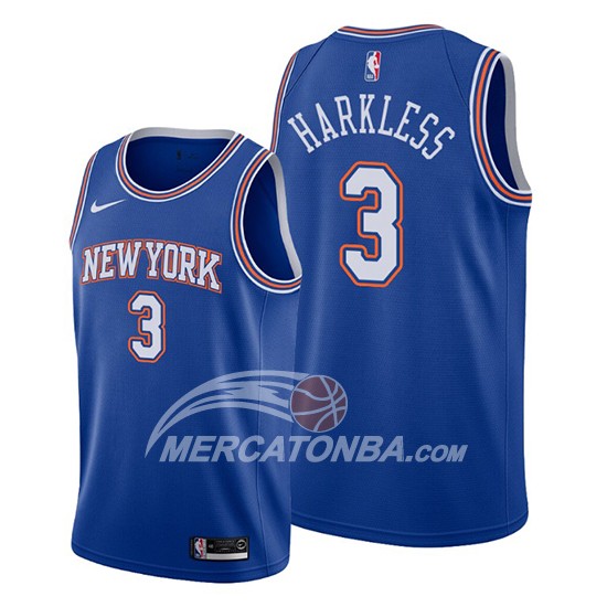 Maglia New York Knicks Maurice Harkless Statement 2019-20 Blu